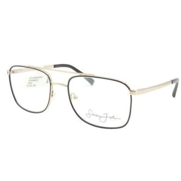 BRAND NEW Sean John SJO 5107 770 Black Gold Eyeglass Frames 57 20 145 - Picture 1 of 3